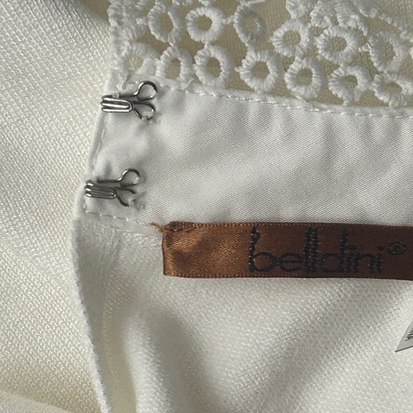 Belldini Top Off White / White Lace Long Sleeve Women's XL New - Picture 12 of 16